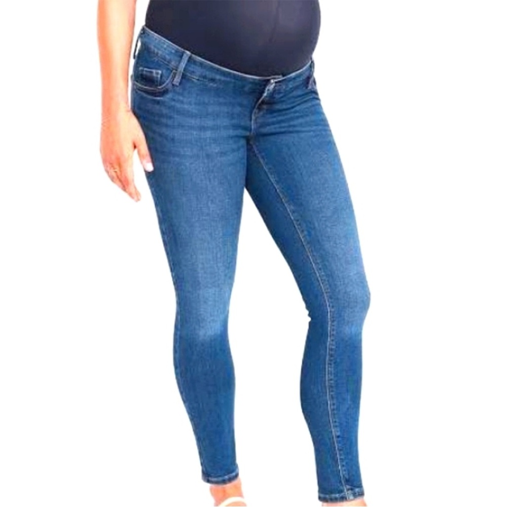 Old Navy Maternity Rockstar Skinny Jeans Full Panel Dark Wash Size 2